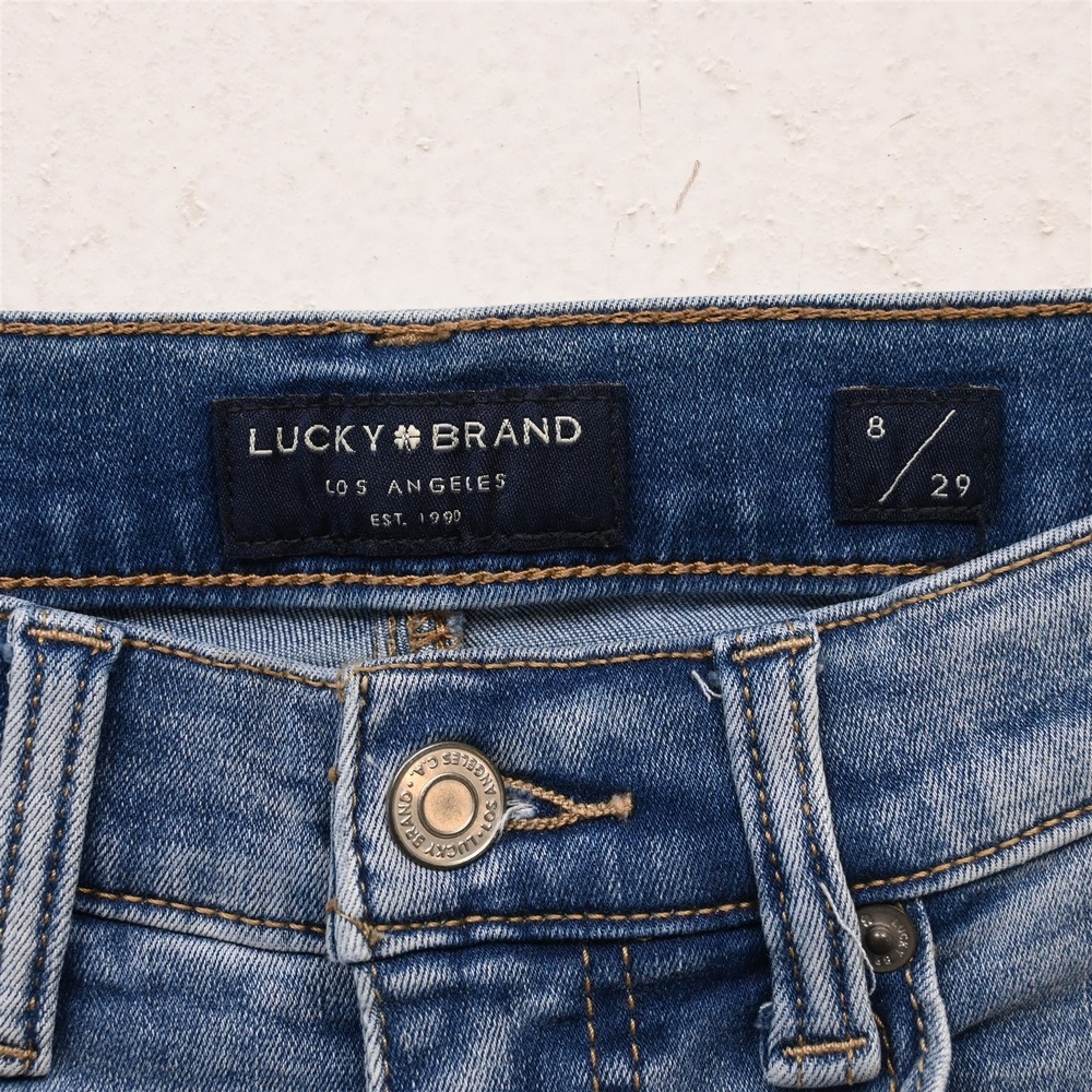 Lucky Brand 8 Mid Rise Super Skinny Ava Light Stretch Denim Womens Jeans - Picture 3 of 10